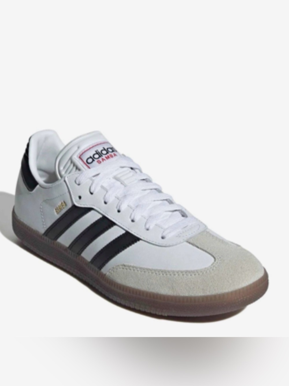 Adidas Samba Indoor Sneaker SIZE Mens 7.5 COLOR White and Black